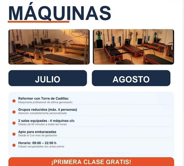 Pilates con máquinas en Madrid: atención personalizada y grupos reducidos en Riosal
